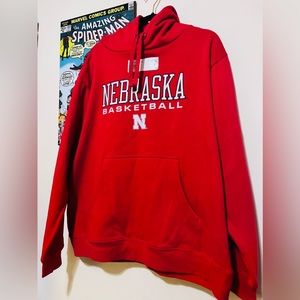 Nebraska Basketball Fanatics Hoodie Sweatshirt Size XL New